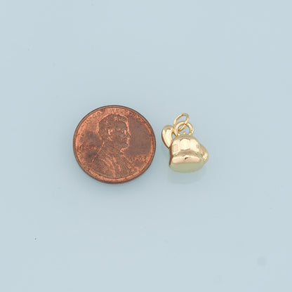 18K Gold Filled Hand Charm Pendant for Jewelry Making