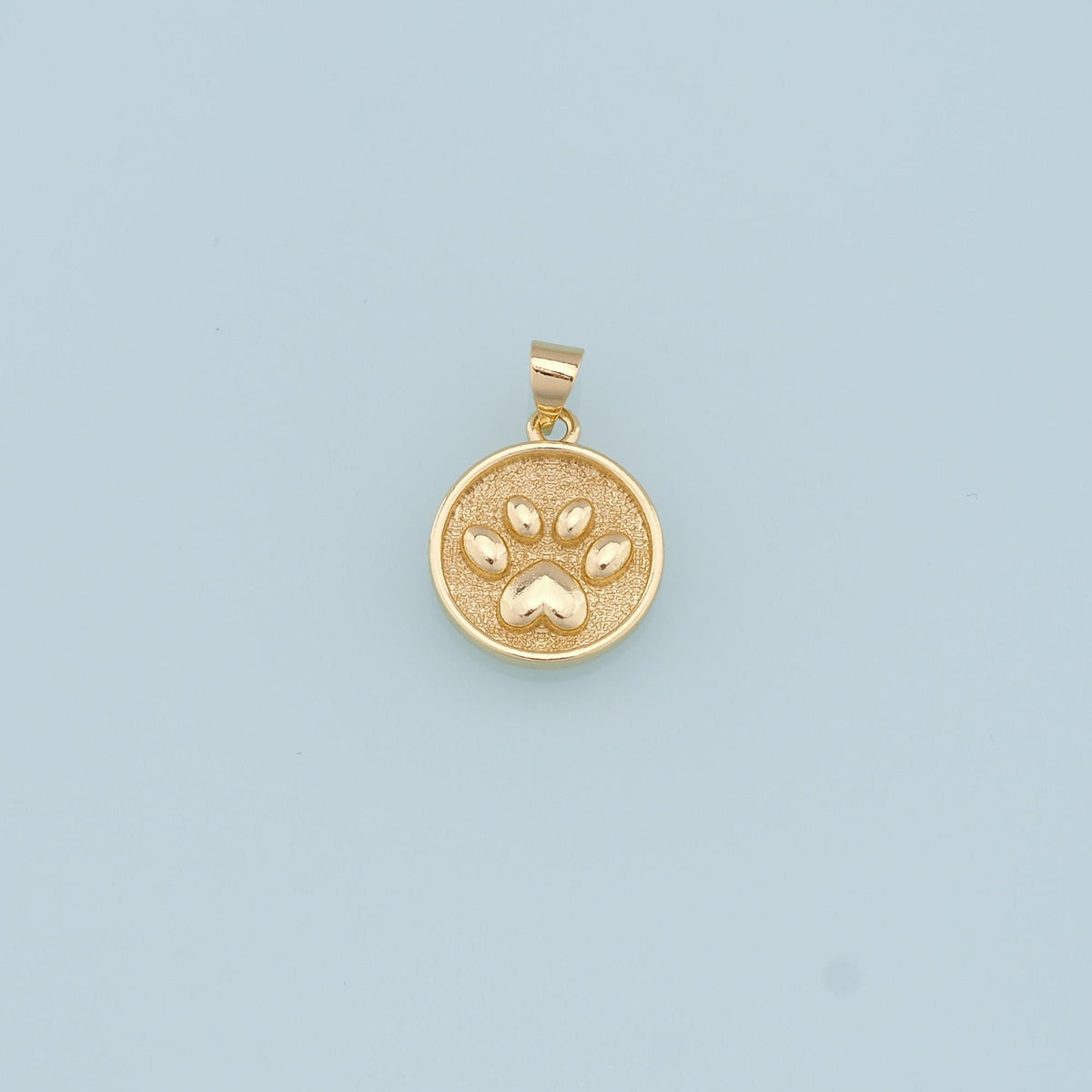 Gold Paw Charms,18K Gold Filled Cat Paw Pendant,Dog Paw Charm Bracelet Necklace for DIY Jewelry Making Supply
