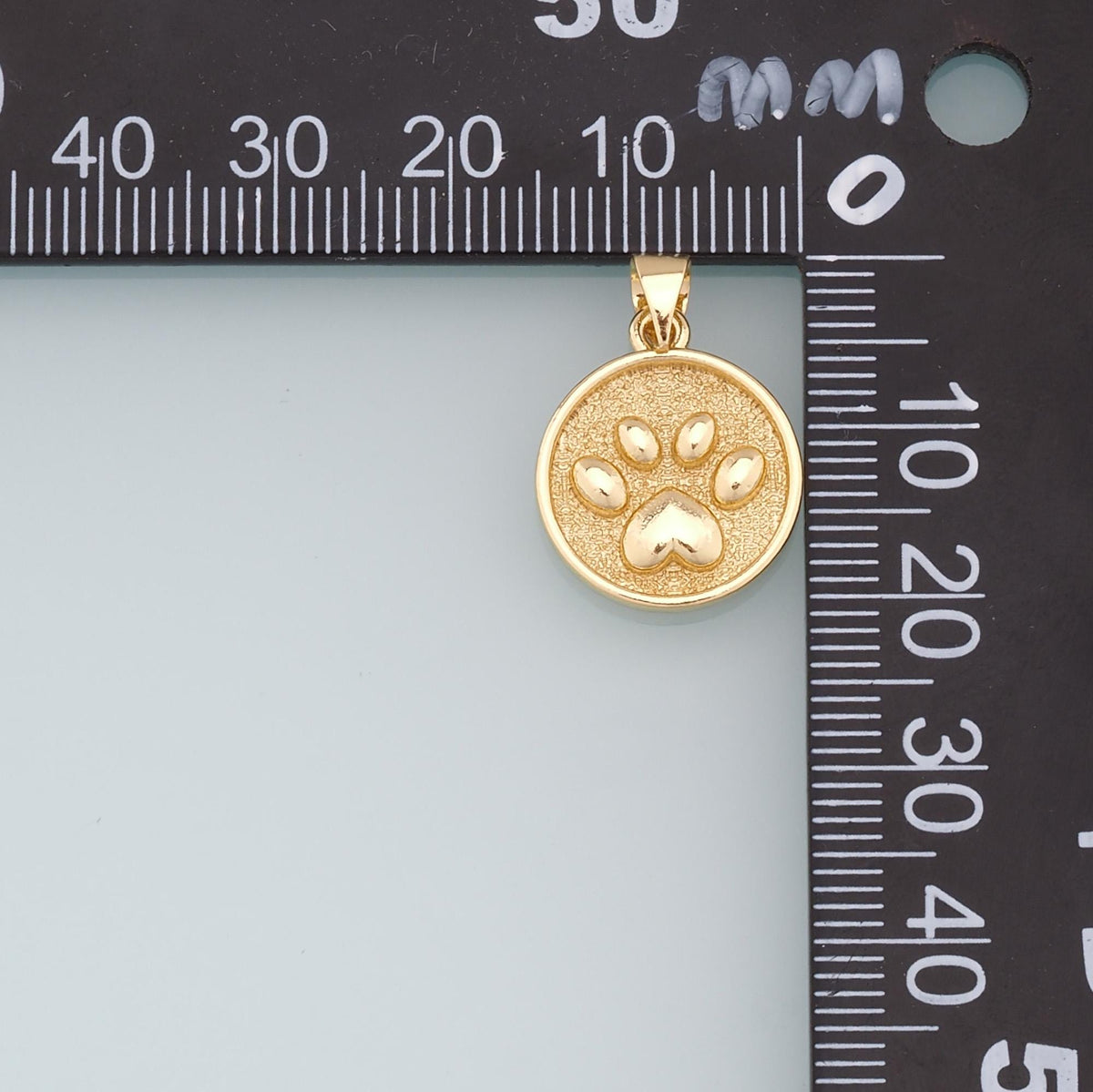 Gold Paw Charms,18K Gold Filled Cat Paw Pendant,Dog Paw Charm Bracelet Necklace for DIY Jewelry Making Supply
