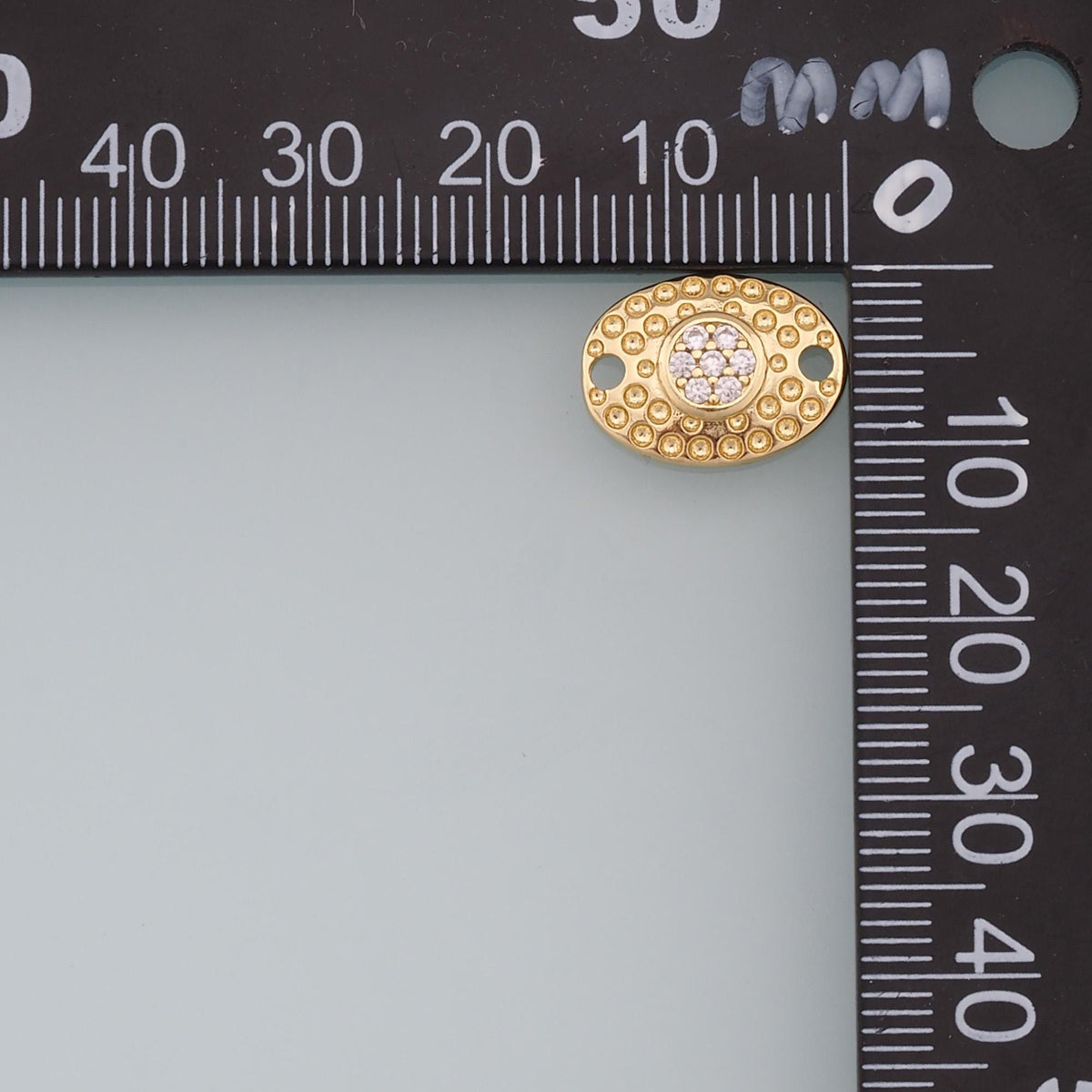 18K Gold Filled Evil Eye Charm Pendant for Jewelry Making