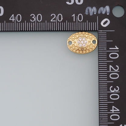 18K Gold Filled Evil Eye Charm Pendant for Jewelry Making