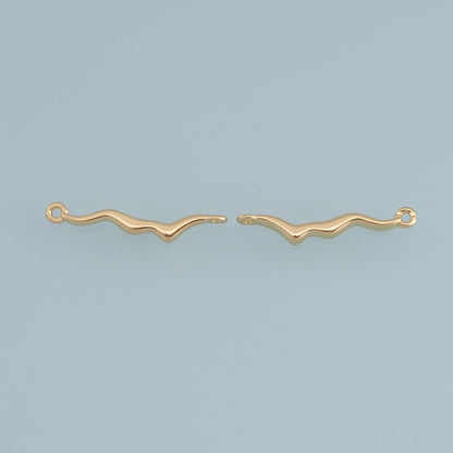 18K Gold Filled Hand Charm Pendant for Jewelry Making
