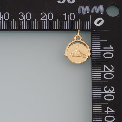 18K Gold Filled Hand Charm Pendant for Jewelry Making