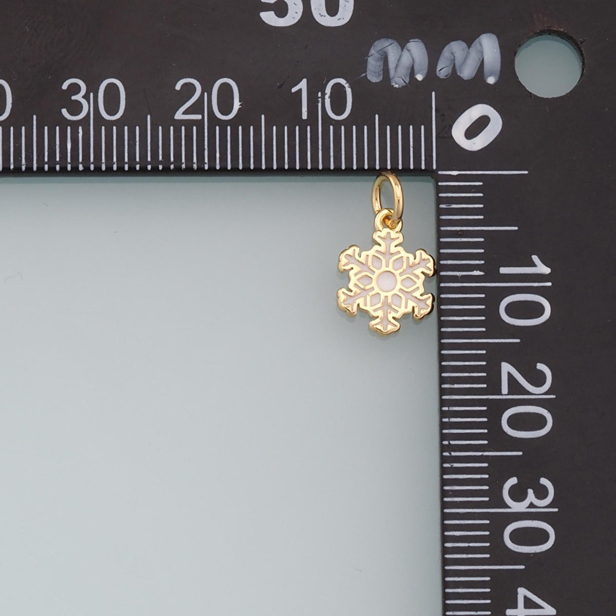 18K Gold Filled Enamel Charm Pendant for Jewelry Making