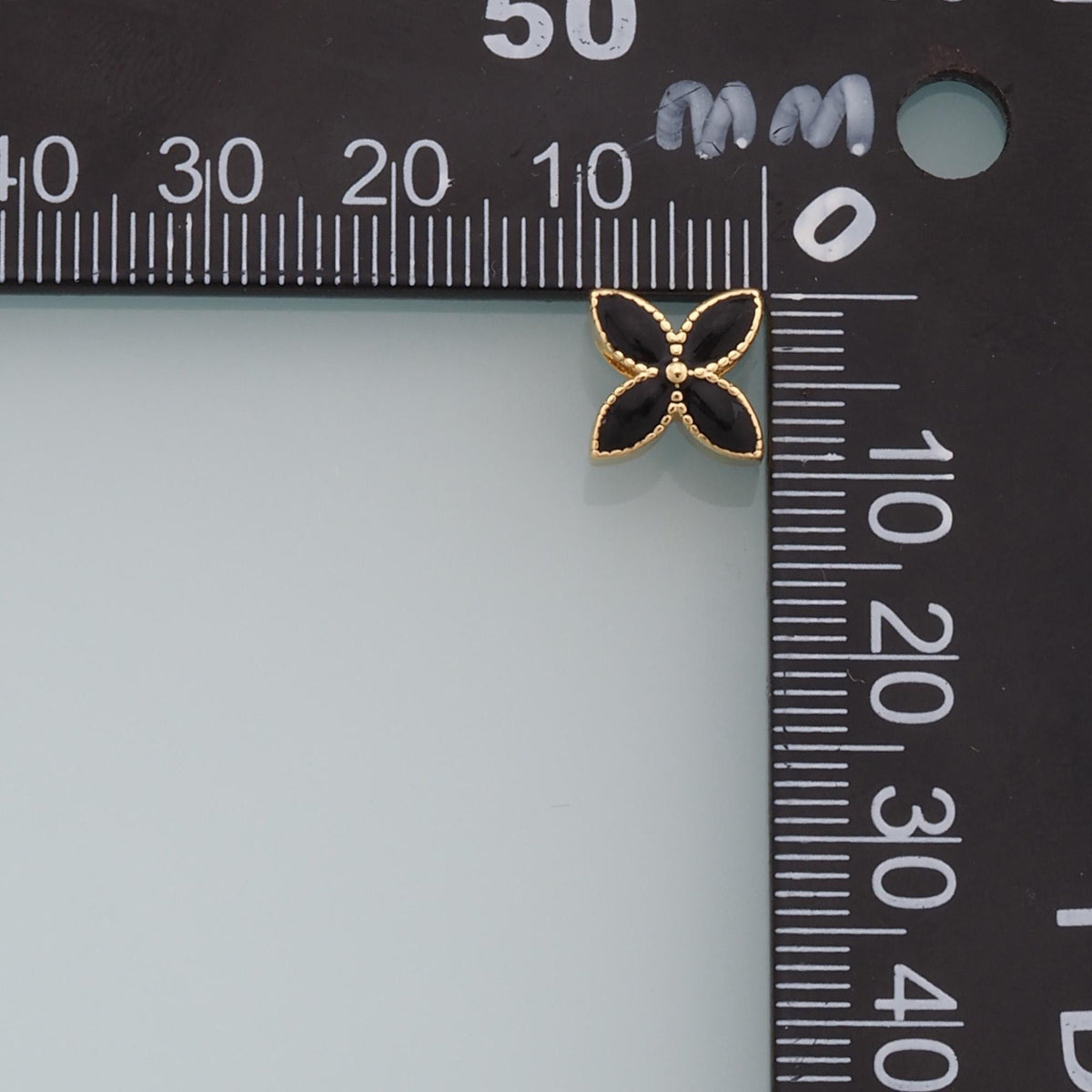 18K Gold Filled Enamel Flower Spacer Beads for Jewelry Making