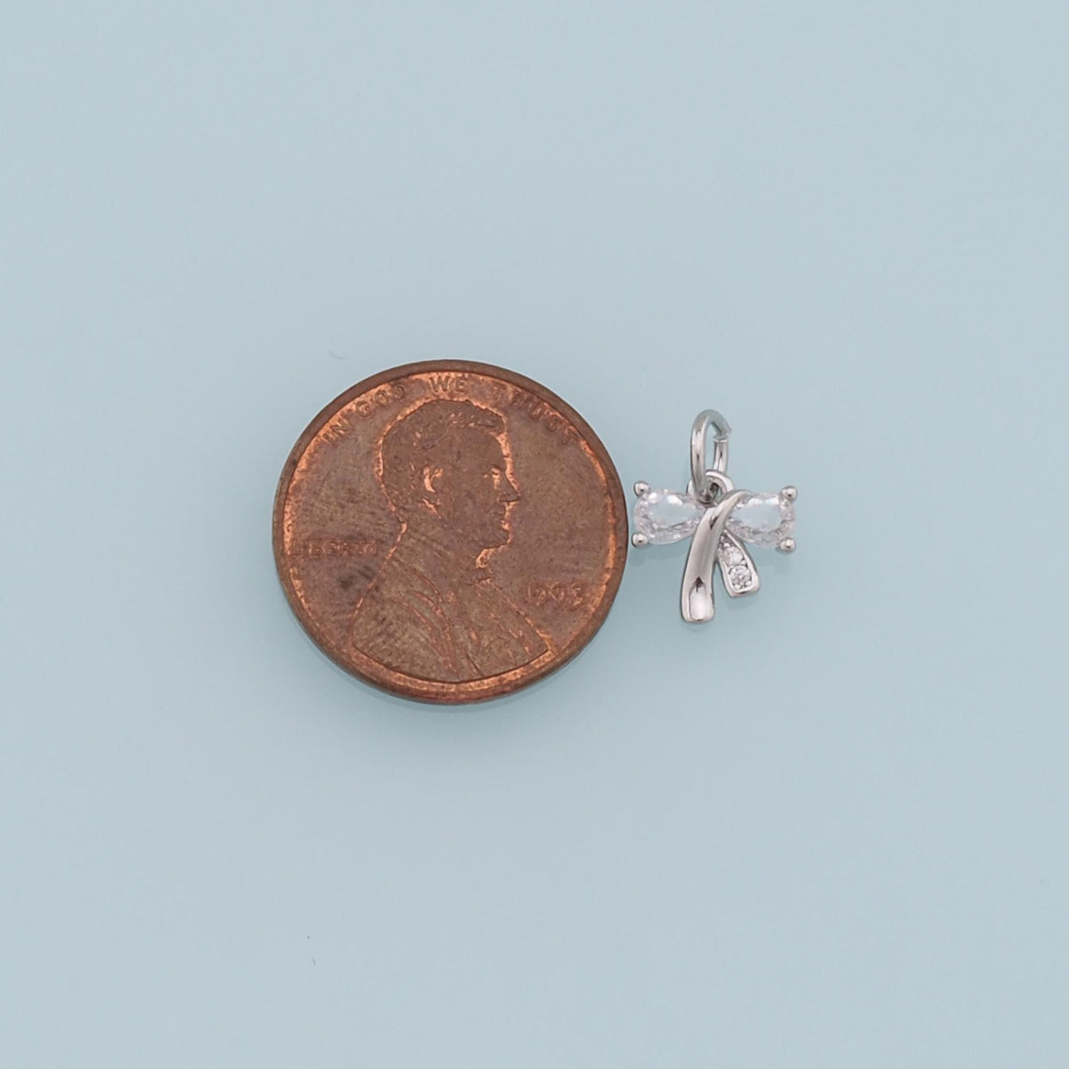 Gold Bow Charms,18K Gold Filled Bow Pendant,Tiny bow tie Charm Bracelet Necklace for DIY Jewelry Making Supply