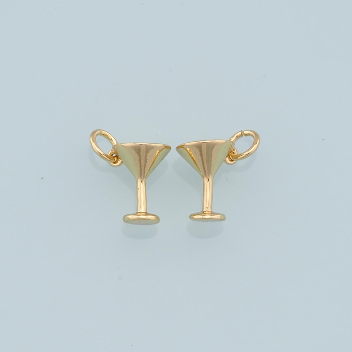 Gold Tiny Wine Glass Charms,18K Gold Filled Wine Glass Pendant,Wine Glass Charm Bracelet Necklace for DIY Jewelry Making Supp