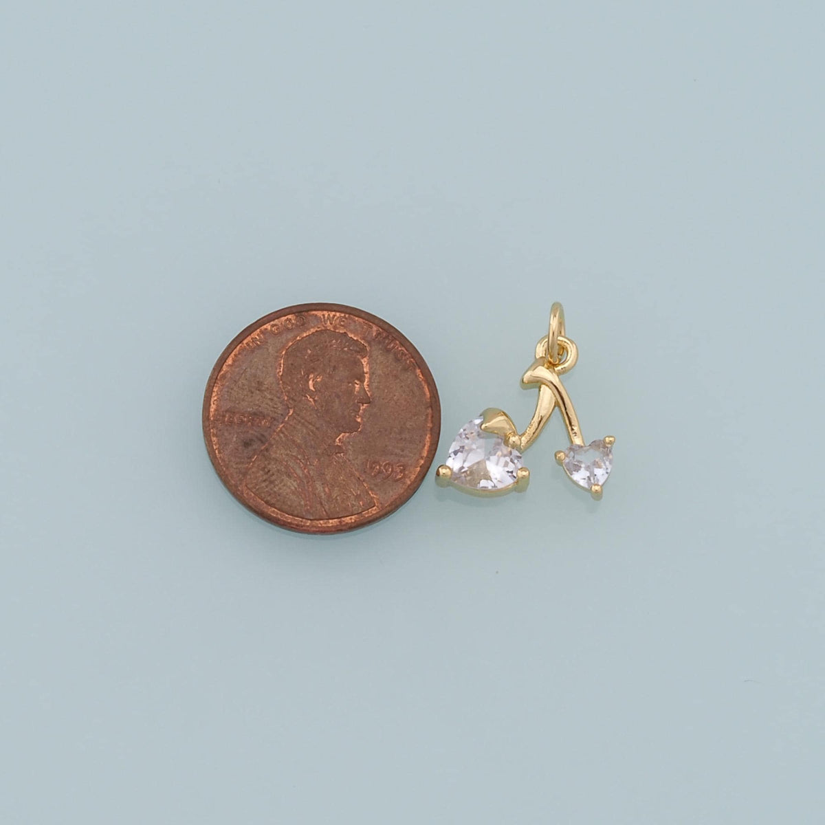 18K Gold Filled Heart Charm Pendant for Jewelry Making