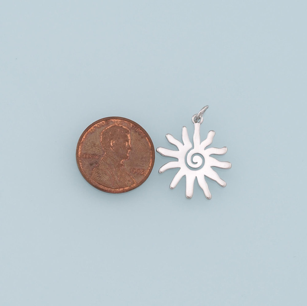18K Gold Filled Sun Charm Pendant for Jewelry Making