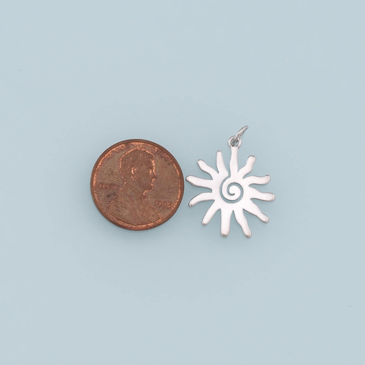 Gold Sun Charms,18K Gold Filled Sun Pendant,Celestial Charm Bracelet Necklace for DIY Jewelry Making Supply