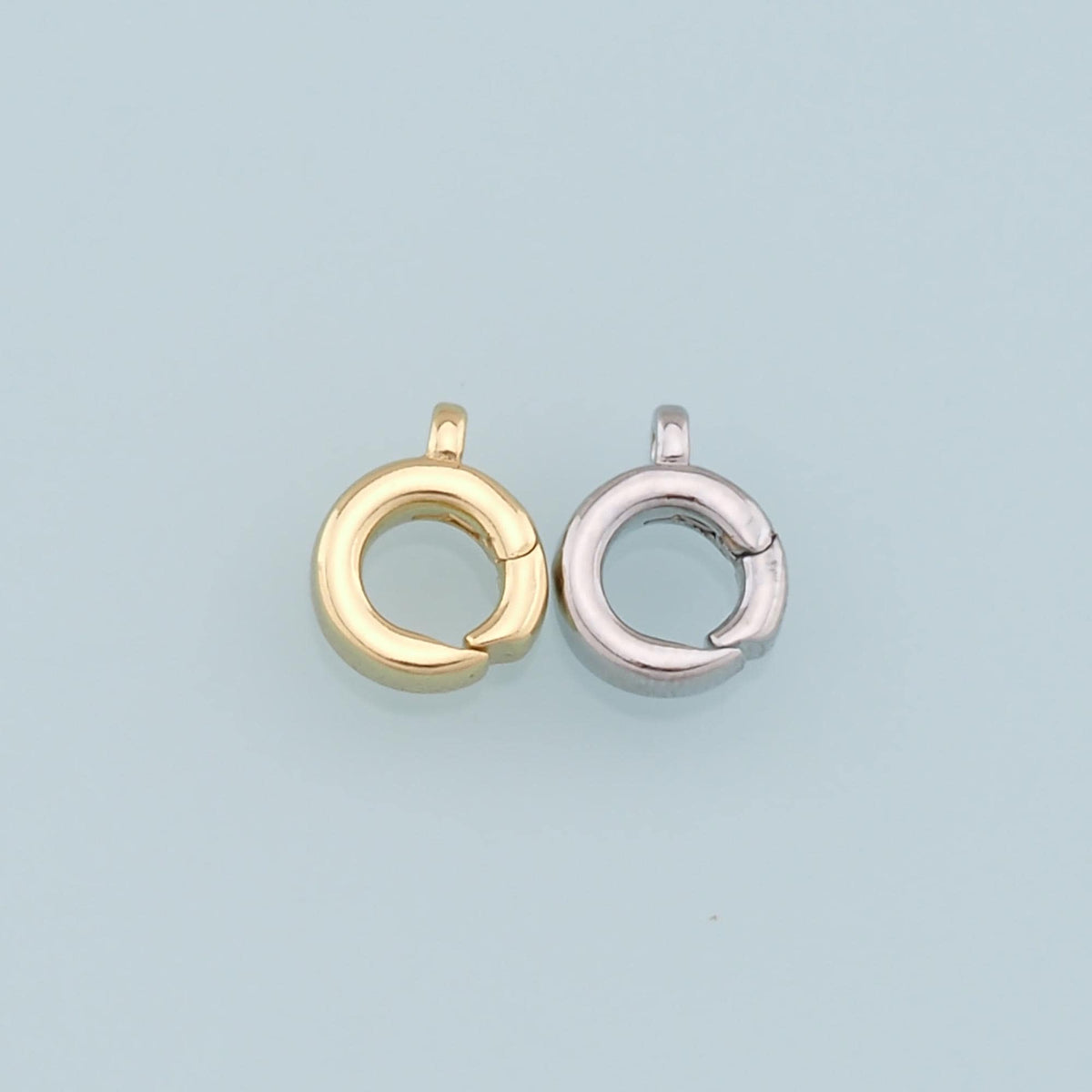 18K Gold Filled Round Clasp for Jewelry Making