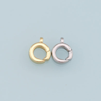 18K Gold Filled Round Clasp for Jewelry Making