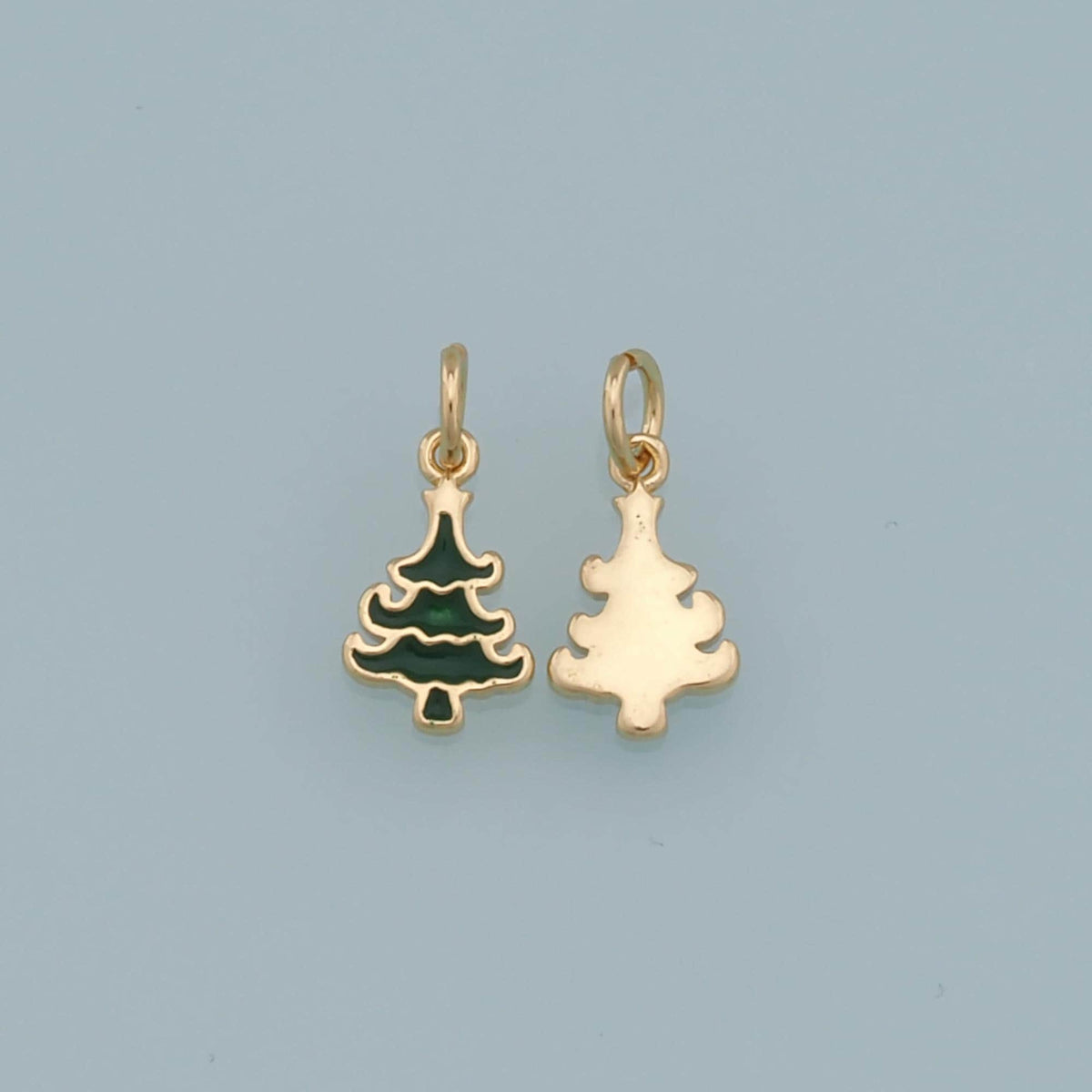 18K Gold Filled Tree Charm Pendant for Jewelry Making