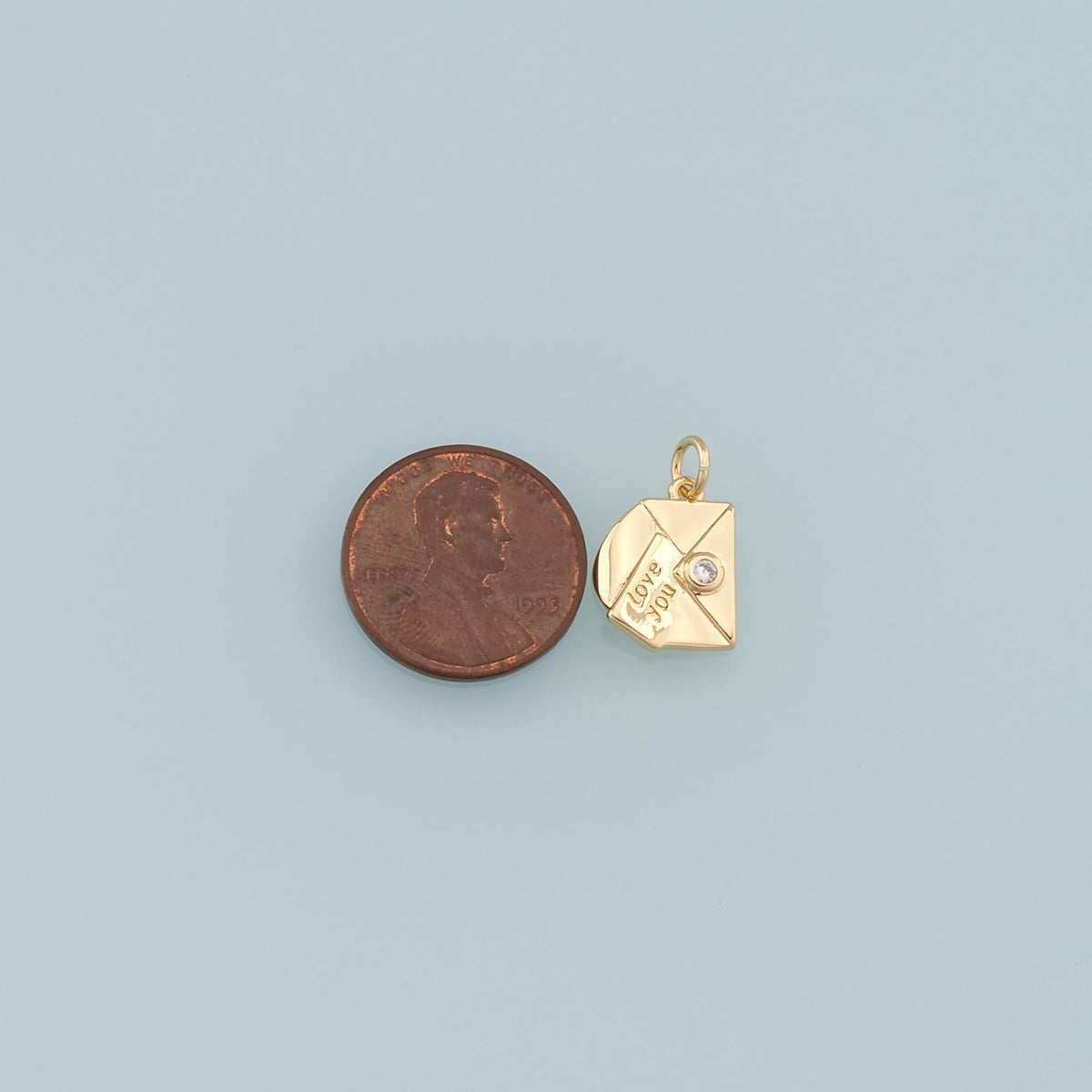 Gold Letter Charms,18K Gold Filled Love Pendant,Cute Letter Charm Bracelet Necklace for DIY Jewelry Making Supply