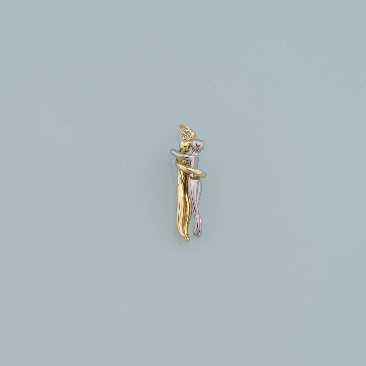 Hugging Couple Charms,18K Gold Filled Dancing Hugging Pendant,Soulmate Charm Bracelet Necklace for DIY Jewelry Making Supply