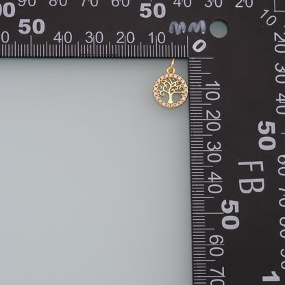 Gold tree of Life Charms,18K Gold Filled tree of Life Pendant,Silver tree of Life Charm Bracelet Necklace for DIY Jewelry Mak