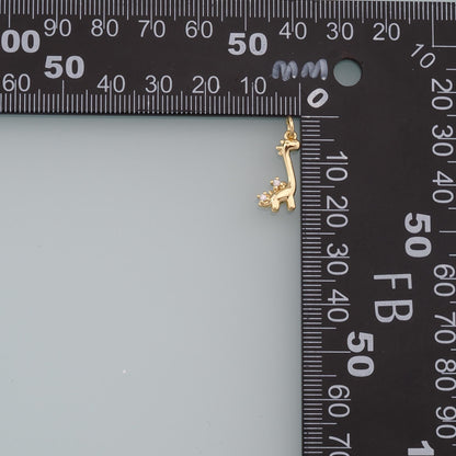 18K Gold Filled Enamel Charm Pendant for Jewelry Making