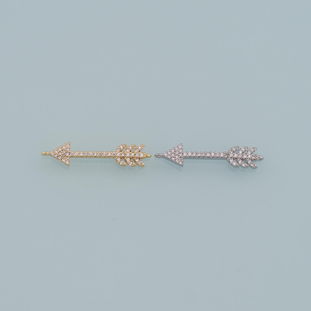 Gold Arrow Charms,18K Gold Filled Arrow Pendant,Arrow Charm Bracelet Necklace for DIY Jewelry Making Supply