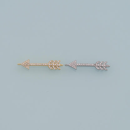 Gold Arrow Charms,18K Gold Filled Arrow Pendant,Arrow Charm Bracelet Necklace for DIY Jewelry Making Supply