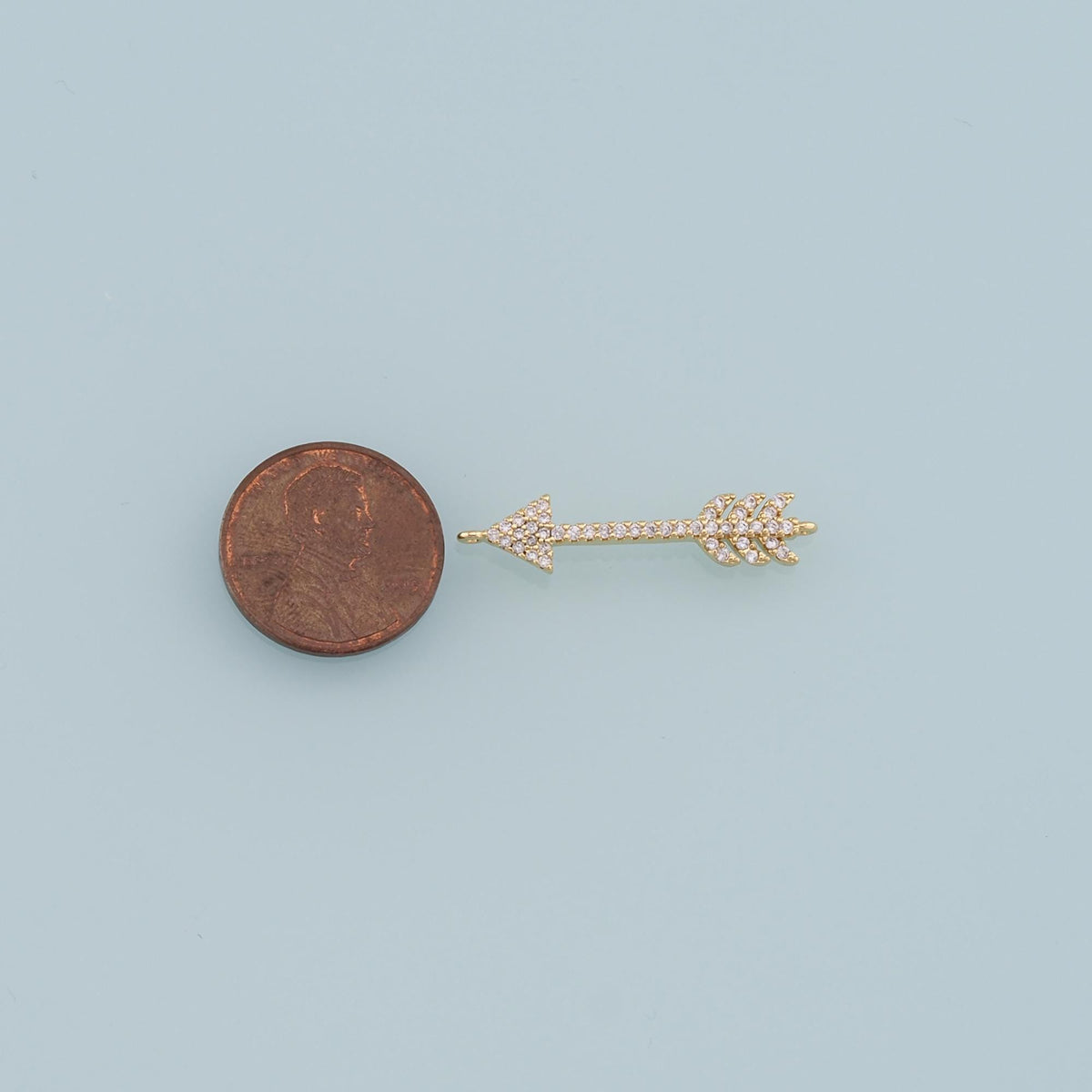 Gold Arrow Charms,18K Gold Filled Arrow Pendant,Arrow Charm Bracelet Necklace for DIY Jewelry Making Supply