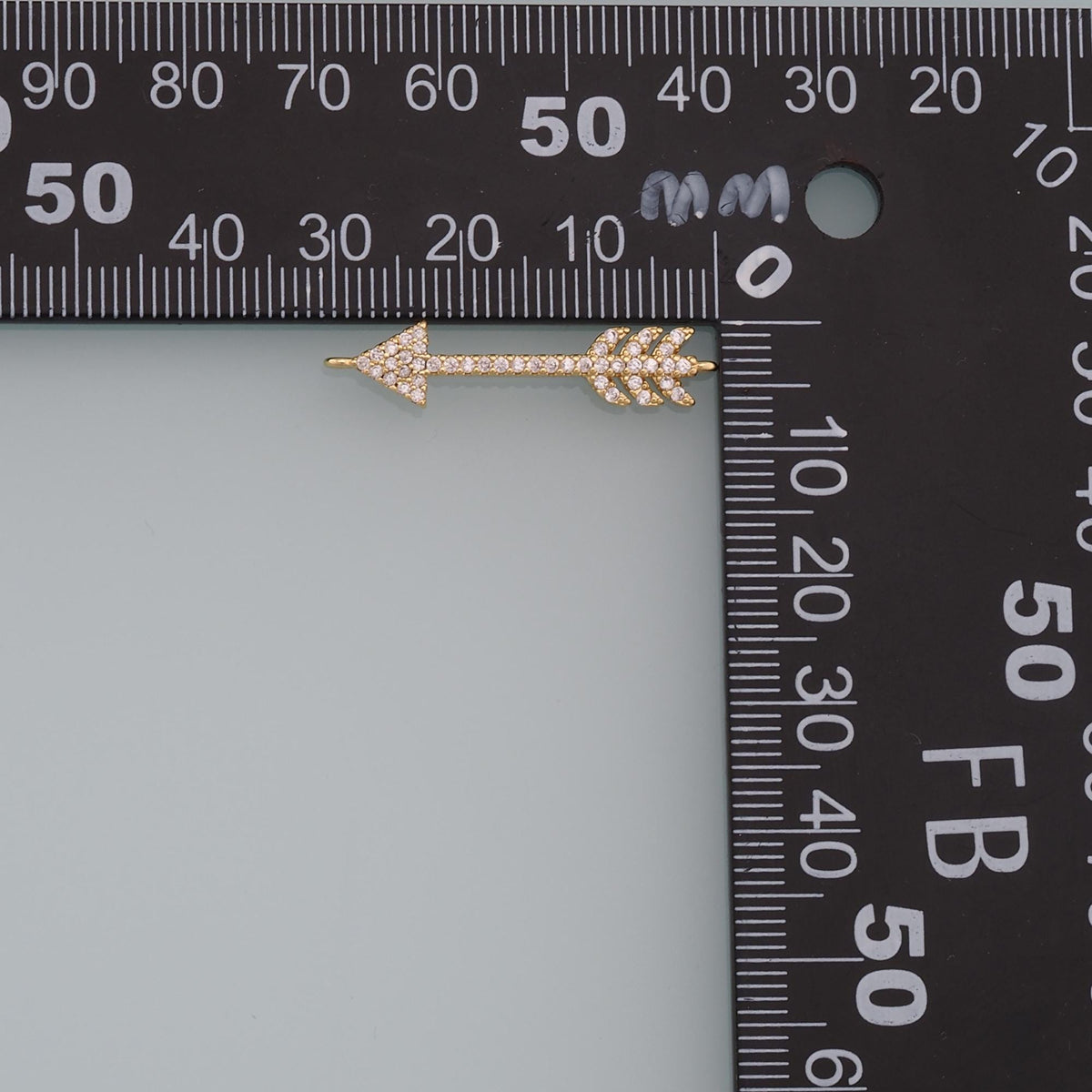 Gold Arrow Charms,18K Gold Filled Arrow Pendant,Arrow Charm Bracelet Necklace for DIY Jewelry Making Supply