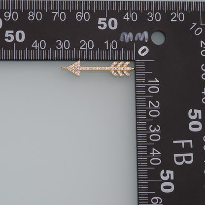 Gold Arrow Charms,18K Gold Filled Arrow Pendant,Arrow Charm Bracelet Necklace for DIY Jewelry Making Supply