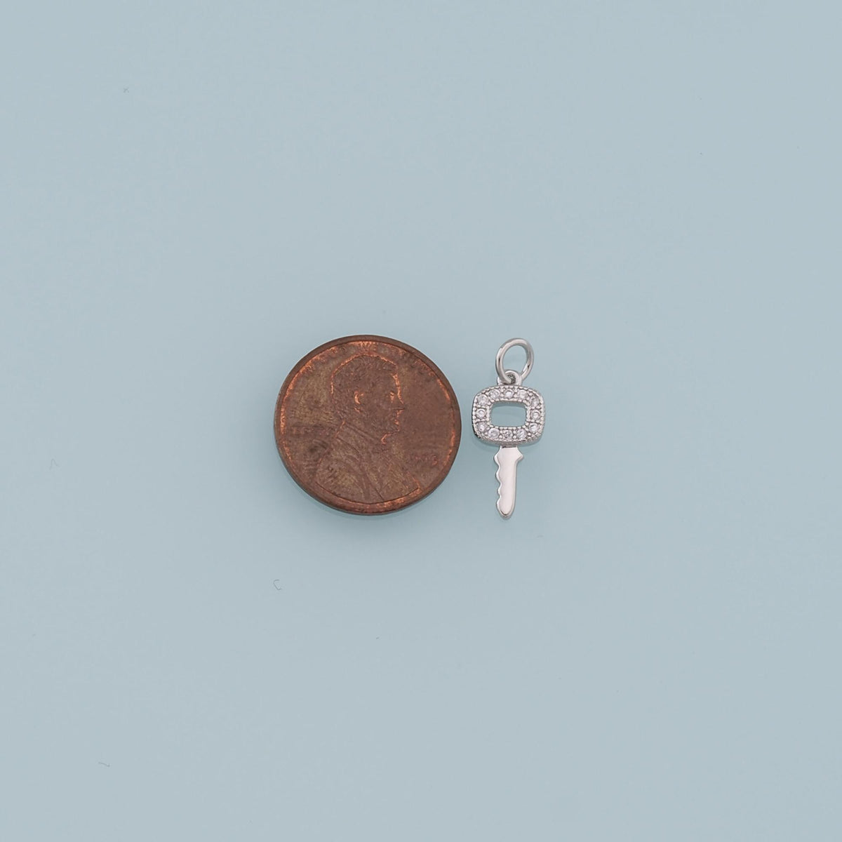 Gold key Charms,18K Gold Filled Key Pendant,key Charm Bracelet Necklace for DIY Jewelry Making Supply