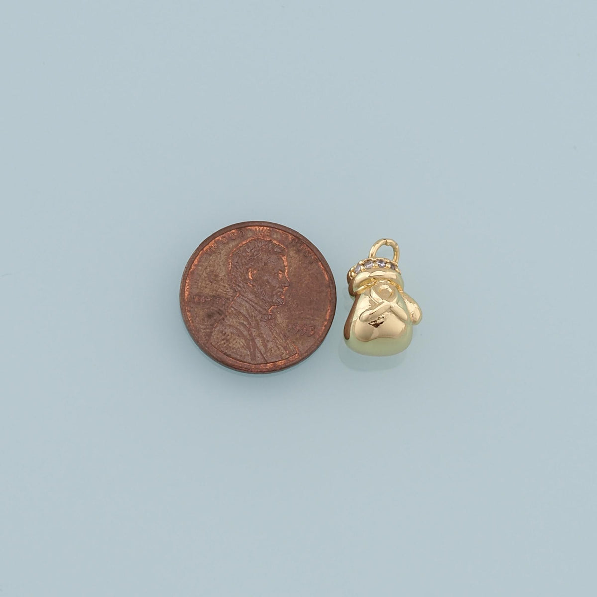 18K Gold Filled Love Charm Pendant for Jewelry Making