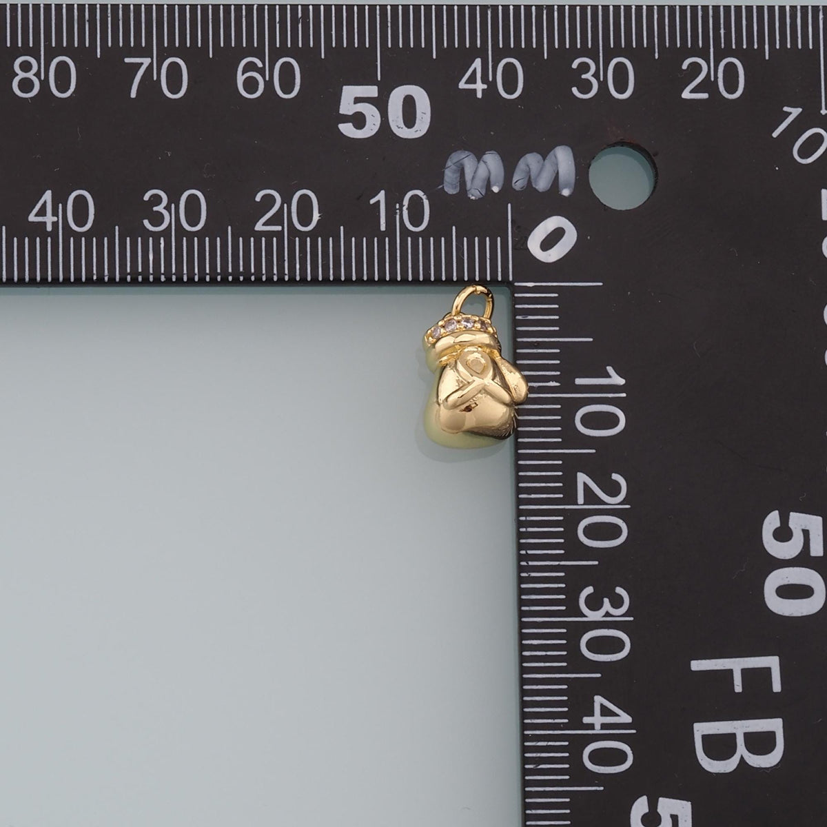 18K Gold Filled Love Charm Pendant for Jewelry Making