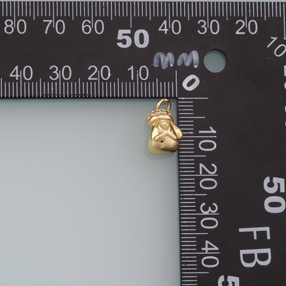 Gold Gloves Charms,18K Gold Filled Gloves Pendant,Gloves Charm Bracelet Necklace for DIY Jewelry Making Supply