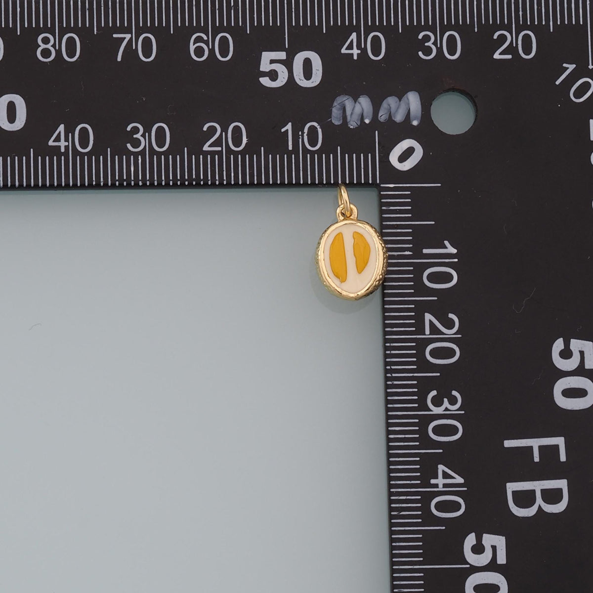 Gold Durian Charms,18K Gold Filled durian Pendant,Fruit Charm Bracelet Necklace for DIY Jewelry Making Supply
