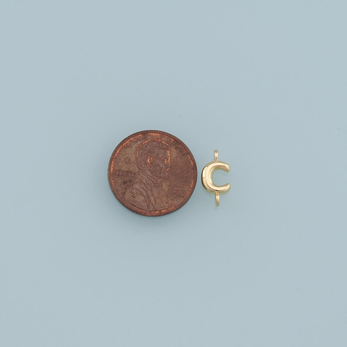 18K Gold Filled Letter Charm Pendant for Jewelry Making