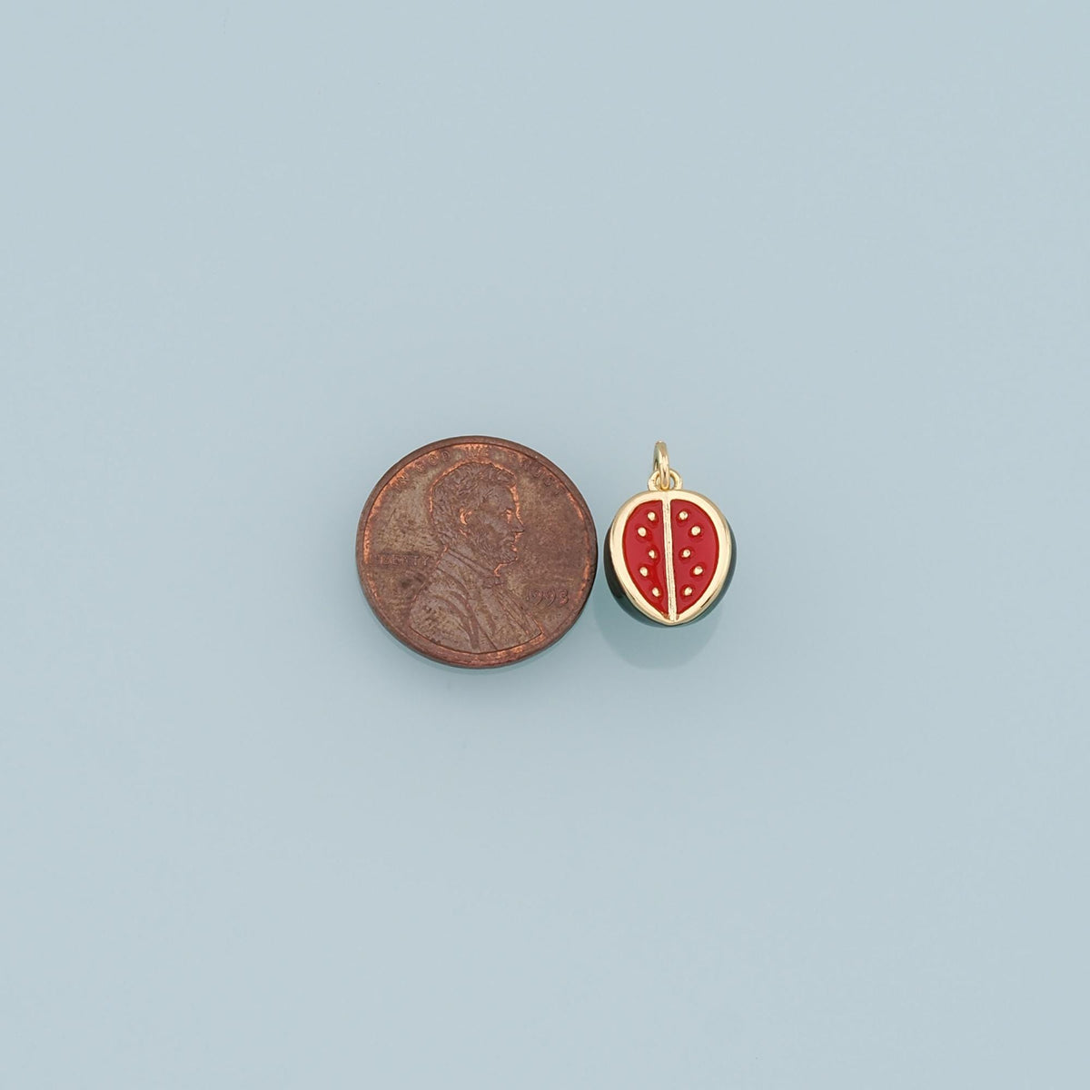 Cartoon Watermelon Charms,18K Gold Filled Enamel Watermelon Pendant,Kawaii Charm Bracelet Necklace for DIY Jewelry Making Sup