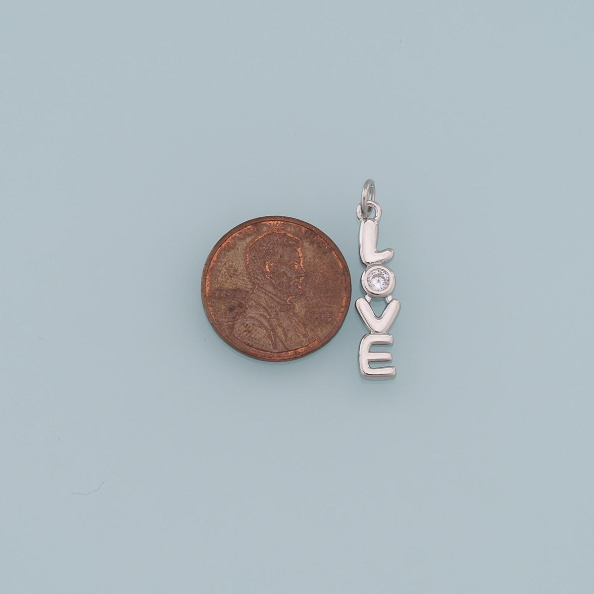 Gold letter Charms,18K Gold Filled Love Pendant,Love Charm Bracelet Necklace for DIY Jewelry Making Supply