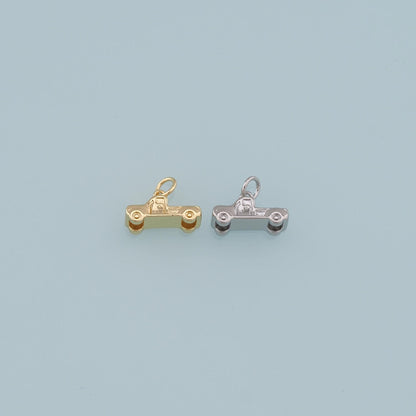18K Gold Filled Hand CZ Charm Pendant for Jewelry Making