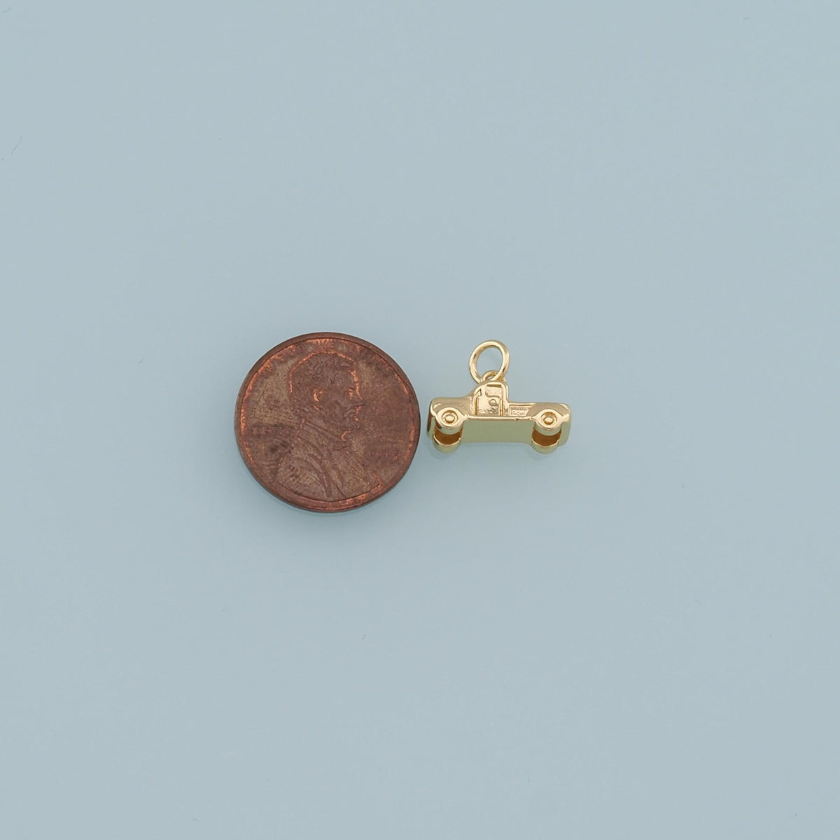 18K Gold Filled Hand CZ Charm Pendant for Jewelry Making