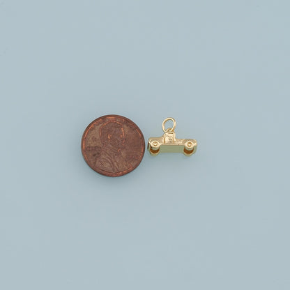 18K Gold Filled Hand CZ Charm Pendant for Jewelry Making