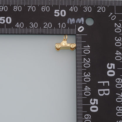 Gold Car Charms,18K Gold Filled Car Pendant,CZ Micro Pave Car Charm Bracelet Necklace for DIY Jewelry Making Supply