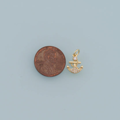 18K Gold Filled Charm Pendant for Jewelry Making