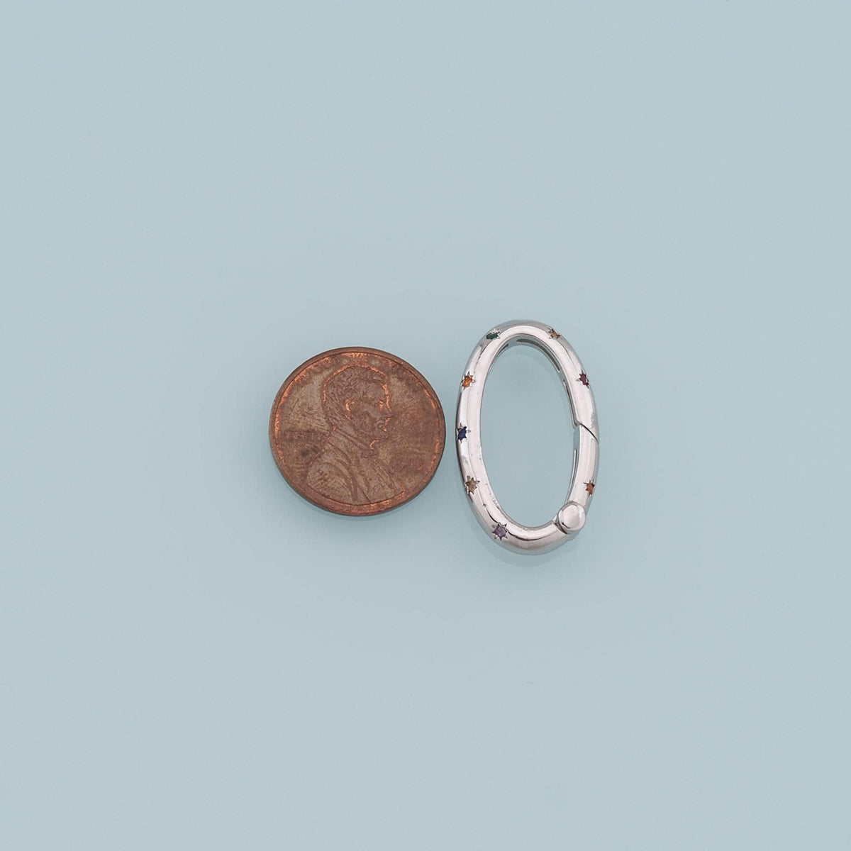 18K Gold Filled Oval Carabiner Clasp,Buckle Clasp,Carabiner Screw Clasp,Turnbuckle,for DIY Jewelry