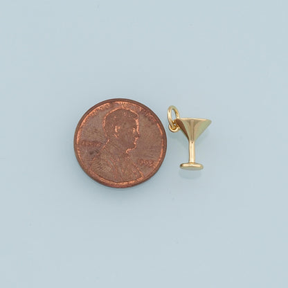 Gold Tiny Wine Glass Charms,18K Gold Filled Wine Glass Pendant,Wine Glass Charm Bracelet Necklace for DIY Jewelry Making Supp