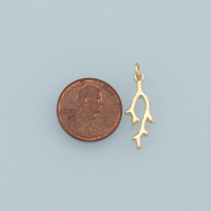 18K Gold Filled Hand Charm Pendant for Jewelry Making