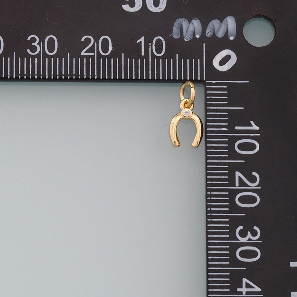 Gold Tiny Horseshoe Charms,18K Gold Filled Horseshoe Pendant,Horseshoe Charm Bracelet Necklace for DIY Jewelry Making Supply