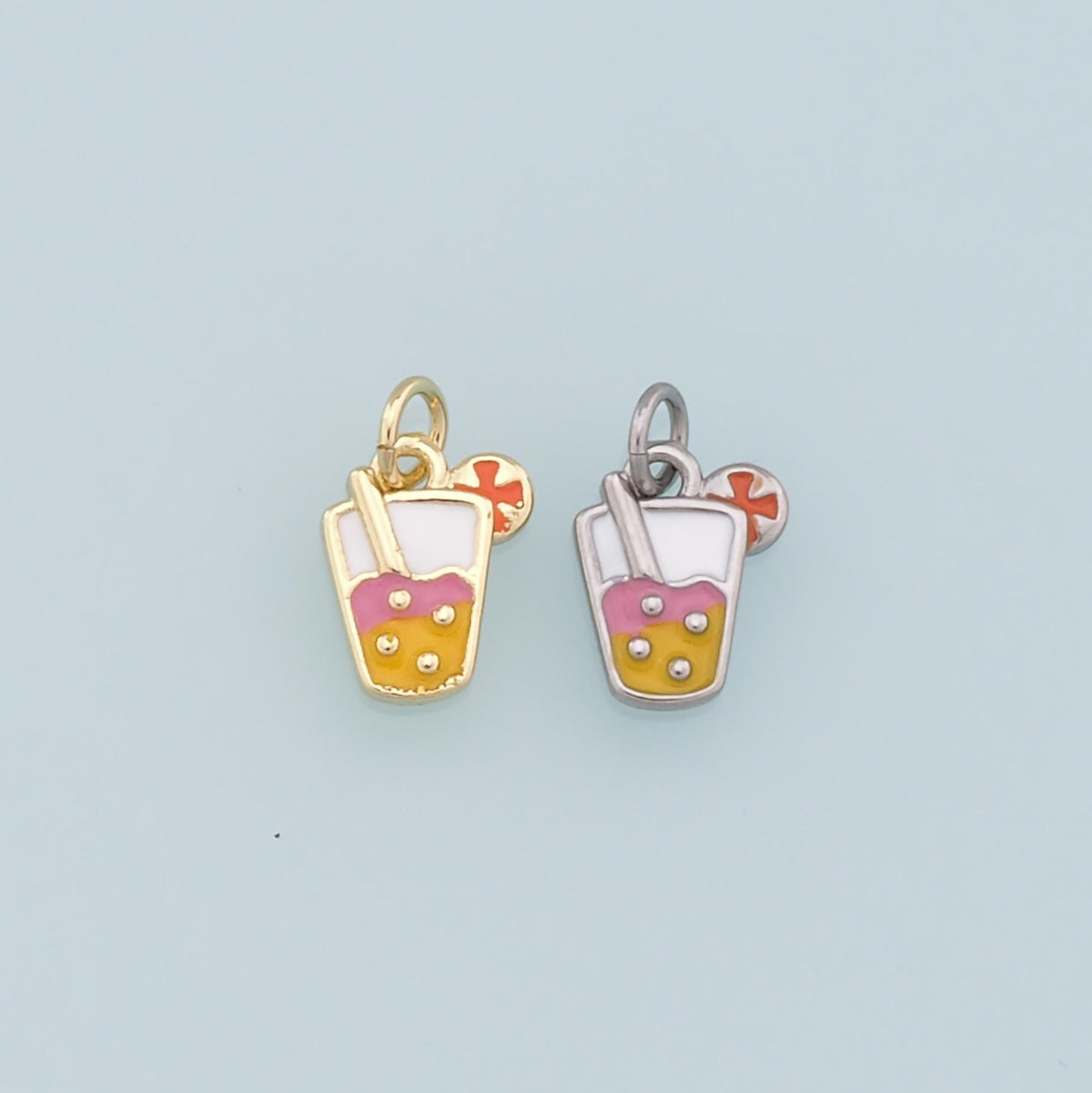 18K Gold Filled Hand CZ Charm Pendant for Jewelry Making