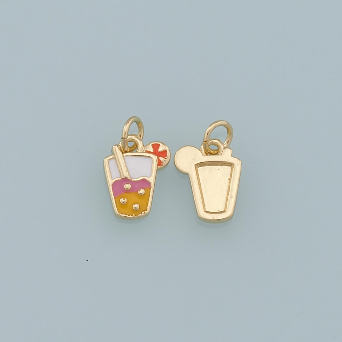 18K Gold Filled Hand CZ Charm Pendant for Jewelry Making