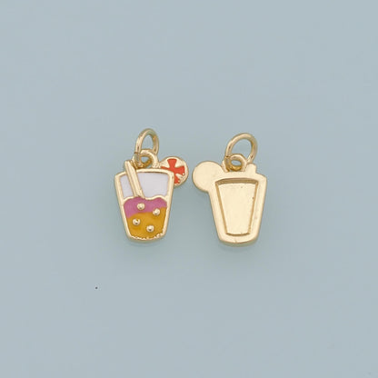 18K Gold Filled Hand CZ Charm Pendant for Jewelry Making