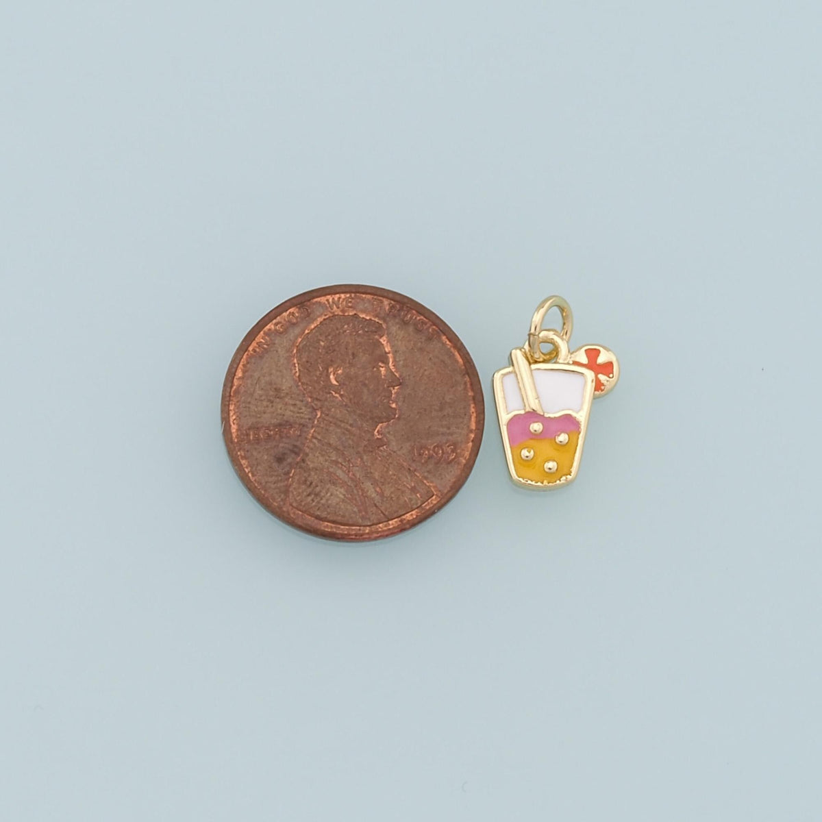 18K Gold Filled Hand CZ Charm Pendant for Jewelry Making