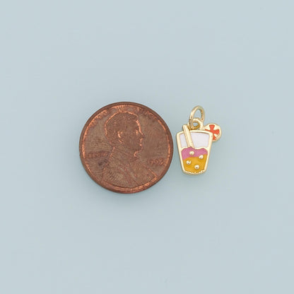 18K Gold Filled Hand CZ Charm Pendant for Jewelry Making