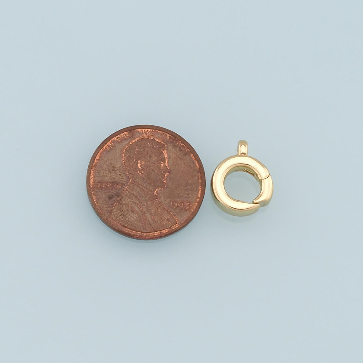 18K Gold Filled Round Clasp for Jewelry Making