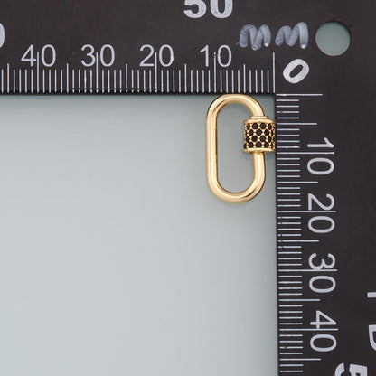 18K Gold Filled Oval Clasp for Jewelry Making